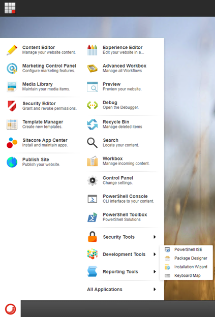 Sitecore desktop